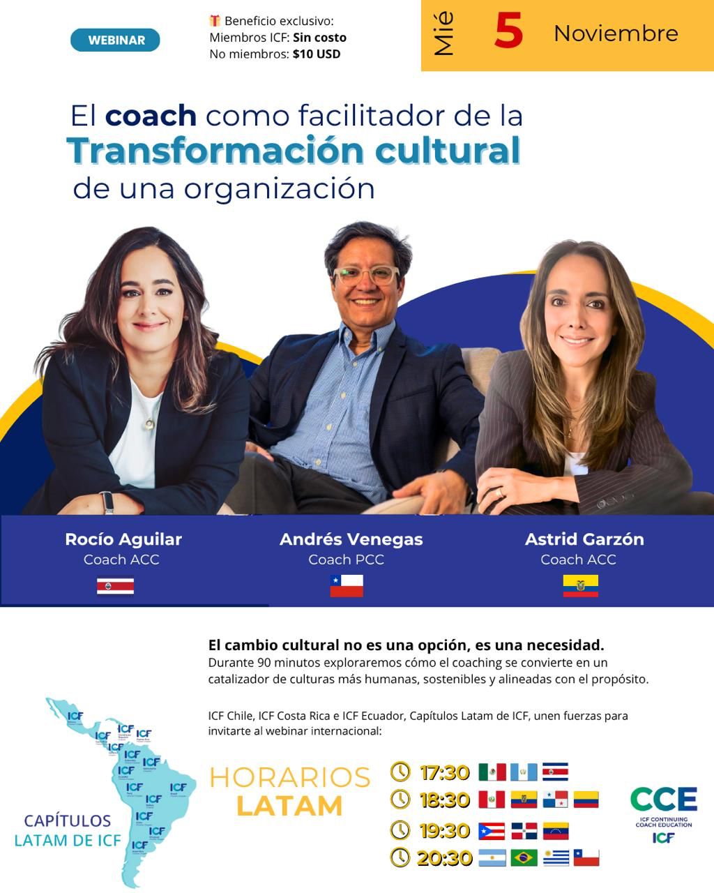 Webinar ICF LATAM: El Coach como facilitador de la Transformación cultural de una Organización